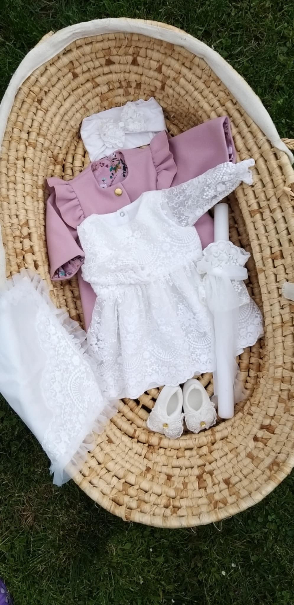 Milulove płaszczyk do chrztu